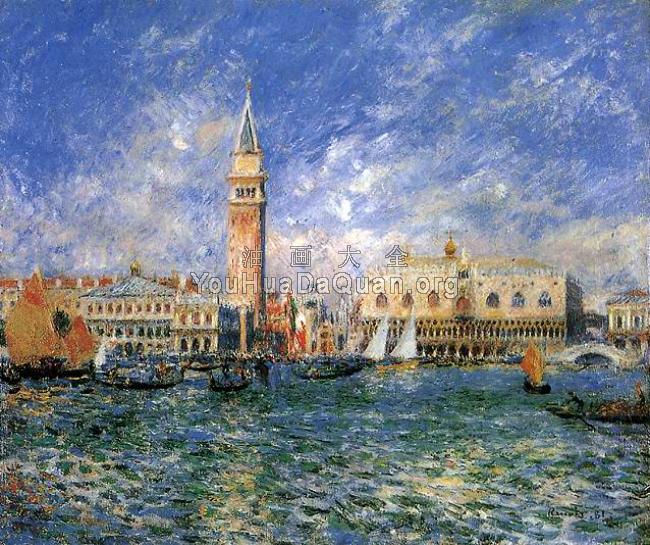 The Doges' Palace - 皮埃尔·奥古斯特·雷诺阿